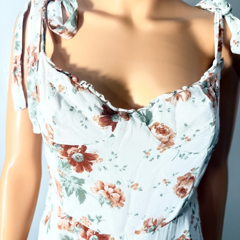 Reformation White Floral Mini Dress - Picture 7 of 16